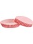 Cupcake Kalıbı Pet Kapsül Oval Model Düz Renk (100 Adet) F11 Pembe 1