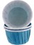 Cupcake Kalıbı Orta Boy Düz Renk 50*39 mm (50 Adet) Mavi 1