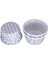 Cupcake Kalıbı Orta Boy 50*39 mm (50 Adet) Puantiyeli Gümüş 1