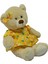 Elbiseli ve Tokalı Ayı Peluş 30 cm 1