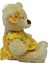 Elbiseli ve Tokalı Ayı Peluş 30 cm 3
