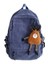 Moda Kadın Sırt Çantası Saf Renk Şerit Harajuku Okul Çantası Genç Lüks Kız Sırt Çantası Kadın Sevimli Bagkpack-B (Yurt Dışından) 1