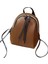 Moda Bayan Sırt Çantası Mini Deri Omuz Çantası Küçük Seyahat Sırt Çantası Okul Kız Schoolbag Telefonu Çanta Kahverengi (Yurt Dışından) 1