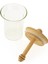 Bambu Kaşıklı Bal Kavanozu - Şeffaf - 14,5 cm 5