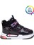 Elit ASCNK042 Patik Kız Çocuk Hi Sneaker Siyah - Lila 1