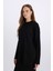 Relax Fit Bisiklet Yaka Basic Düz Triko Kazak Tunik D8633AX24WN 3