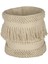 426519 "toyama" Krem Beyaz Pamuk Fırfırlı Sepet 25CM Yüksekliğinde 25CM Çapında 1
