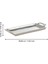 427009 "Savant" Dekoratif Nikel Metal Tepsi 28,5cm Uzunluğunda 12,5cm Genişliğinde 2