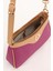 Fuşya Fermuarlı Petek Desen Omuz Çantası 3