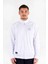 Beyaz Dik Yaka Sweatshırt 1