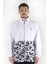 Beyaz Kamuflaj Desenli Polyester Sweatshırt 1