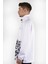 Beyaz Kamuflaj Desenli Polyester Sweatshırt 2
