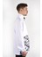 Beyaz Kamuflaj Desenli Polyester Sweatshırt 3