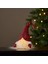 411468 "Joylıght" Led Plastik Tekstil Kumaş Kırmızı-Beyaz 28cm Yüksekliğinde Cüce 2