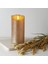 411501 "Flamme Rustıc" Led Mum Gold 15cm Yüksekliğinde 7,5cm Çapında 1