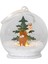271-85 "forest Frıends" Ledli Kar Küresi Renkli Tilki 8cm Çapında 1