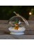 271-85 "forest Frıends" Ledli Kar Küresi Renkli Tilki 8cm Çapında 2