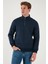 Pamuklu Regular Fit Yarım Fermuarlı Dik Yaka Sweat Erkek Sweat 59052592 5