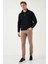 Pamuklu Regular Fit Yarım Fermuarlı Dik Yaka Sweat Erkek Sweat 59052592 3