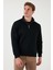 Pamuklu Regular Fit Yarım Fermuarlı Dik Yaka Sweat Erkek Sweat 59052592 4