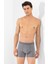 Erkek Compact Düz Boxer 3'lü Set 1110 Gri Melanj 1