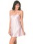 Pembe Kısa Saten Gecelik 1