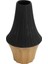 421007 "sual" 32CM Yüksekliğinde 19CM Çapında Siyah-Pirinç Seramik Vazo 2