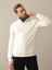Erkek Ekru Dokulu Pamuk Dokulu Regular Fit Hırka 1