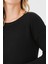 Nonamee Yırtmaçlı Siyah Modern Tunik 3