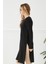 Nonamee Yırtmaçlı Siyah Modern Tunik 5