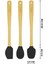 Indigo 3'lü Siyah Bambu Silikon Spatula Seti Uzun 26 Cm 2