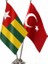 Togo ve Türkiye Ikili Masa Bayrağı Seti 1
