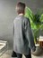 Kadın Antrasit Bisiklet Yaka Oversize Basic Triko Kazak 5