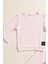 2'li Pamuk Waffle Sweat Jogger Pembe Alt Üst Takım 2