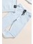 2'li Pamuk Waffle Sweat Jogger Mavi Alt Üst Takım 2