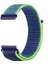 Samsung Galaxy Watch Active (20 Mm) Uyumlu Kordon Hasır Örgü Işlemeli Spor Kayış, Lacivert - Yeşil 1