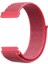Samsung Galaxy Watch 4 40-42-44-46 mm (20 Mm) Uyumlu Kordon Hasır Örgü Işlemeli Spor Kayış, Su Kırmızı 1
