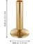 422002 "jellıcoe" 14,5 cm Yüksekliğinde Gold Alüminyum Şamdan- Mumluk 3