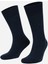 Erkek Lambswool Tekli Lacivert Soket Çorap M 65002 L 1