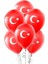 Ay Yıldız Baskılı 10 adet Pastel Balon Kaliteli 1