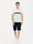 Erkek Lacivert Slim Fit Jean Bermuda Şort 50269605-VR033 1