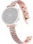 Samsung Galaxy 5 40MM/44MM/WATCH 5 Pro 45MM Dört Ülk Bilek Kayışı Metal Rhinestone Dekor Bilek Saat Bandı - Gül Altın (Yurt Dışından) 1