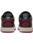 Air Jordan 1 Low Reverse Leather Black Red Toe (W)Hakiki Deri Erkek Spor Ayakkabı Siyah Kırmızı 2