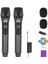 SXC-888E Şarjlı ÇİFTLİ EL Telsiz Kablosuz Mikrofon Seti 1