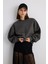 Balon Kollu Krop Sweatshirt 3