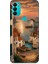 General Mobile GM21 Plus Uyumlu Sahil Evleri Desenli Silikon Kılıf 1