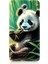 General Mobile Discovery 4g Uyumlu Panda Yaprak Desenli Silikon Kılıf 1