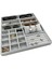 Yerli Üretim Özel Model Süet Kumaş Gri Renk 38 cm / 35 cm Takı Sergileme Çekmece Içi Stand 3