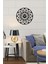 Modern Art Metal Saati -Ev Dekorasyon - 50 X 50 - Cm - Siyah - Clock-049 3