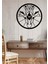 Zürafa Dekoratif Metal Duvar Saati -Ev Dekorasyon - 50 X 50 - Cm - Siyah - Clock-050 1